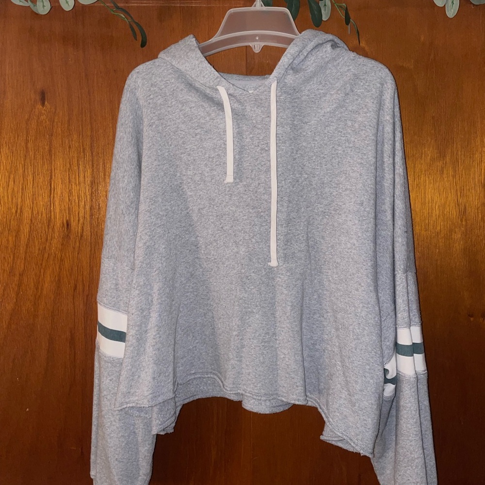 American Eagle Outfitters Fleece Cropped Hoodie